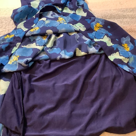 Charming Charlie dress women size Small sleeveless blue floral print . - Picture 11 of 11